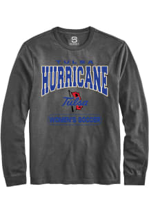 Summit Sportswear Tulsa Golden Hurricane Grey Women's Soccer Long Sleeve T Shirt
