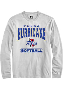 Summit Sportswear Tulsa Golden Hurricane White Softball Long Sleeve T Shirt