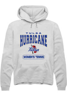 Summit Sportswear Tulsa Golden Hurricane Mens White Women's Tennis Long Sleeve Hoodie