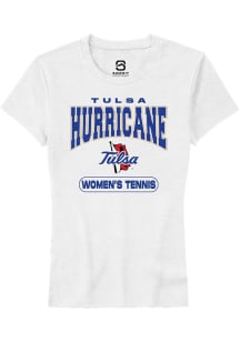 Summit Sportswear Tulsa Golden Hurricane Womens White Women's Tennis Short Sleeve T-Shirt