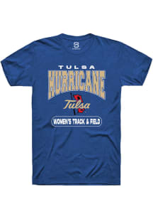 Summit Sportswear Tulsa Golden Hurricane Blue Women's Track & Field Short Sleeve T Shirt