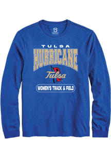 Summit Sportswear Tulsa Golden Hurricane Blue Women's Track & Field Long Sleeve T Shirt