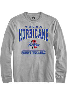Summit Sportswear Tulsa Golden Hurricane Grey Women's Track & Field Long Sleeve T Shirt