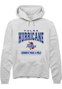 Summit Sportswear Tulsa Golden Hurricane Mens White Women's Track & Field Long Sleeve Hoodie
