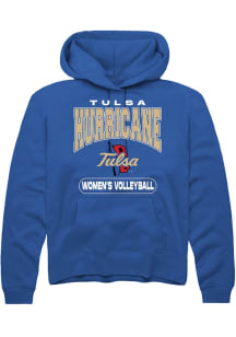 Summit Sportswear Tulsa Golden Hurricane Mens Blue Volleyball Long Sleeve Hoodie