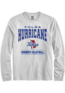 Summit Sportswear Tulsa Golden Hurricane White Volleyball Long Sleeve T Shirt
