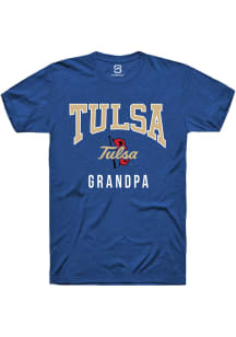 Summit Sportswear Tulsa Golden Hurricane Blue Grandpa Short Sleeve T Shirt