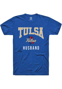 Summit Sportswear Tulsa Golden Hurricane Blue Husband Short Sleeve T Shirt