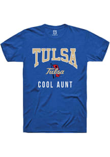Summit Sportswear Tulsa Golden Hurricane Blue Cool Aunt Short Sleeve T Shirt