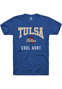 Summit Sportswear Tulsa Golden Hurricane Blue Cool Aunt Short Sleeve T Shirt