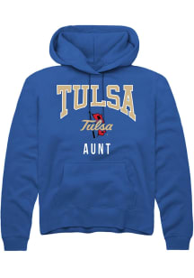 Summit Sportswear Tulsa Golden Hurricane Mens Blue Aunt Long Sleeve Hoodie
