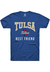 Summit Sportswear Tulsa Golden Hurricane Blue Best Friend Short Sleeve T Shirt