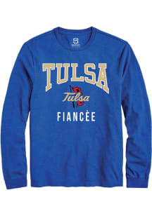Summit Sportswear Tulsa Golden Hurricane Blue Fiancée Long Sleeve T Shirt