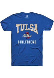 Summit Sportswear Tulsa Golden Hurricane Blue Girlfriend Short Sleeve T Shirt