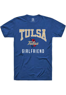 Summit Sportswear Tulsa Golden Hurricane Blue Girlfriend Short Sleeve T Shirt