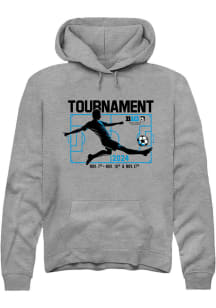 Rally Big Ten Mens Graphite Men's Soccer Championship Long Sleeve Hoodie