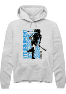 Rally Big Ten Mens White Field Hockey Championship Long Sleeve Hoodie