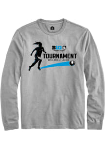 Rally Big Ten Grey Women's Soccer Championship Long Sleeve T Shirt