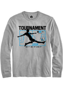 Rally Big Ten Grey Men's Soccer Championship Long Sleeve T Shirt