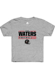 Lyviel Waters  Rally Cincinnati Bearcats Youth Grey NIL Stacked Box Short Sleeve T-Shirt