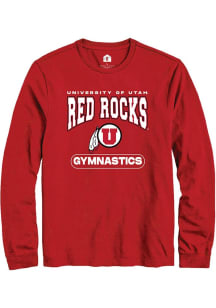 Rally Utah Utes Red Gymnastics Long Sleeve T Shirt