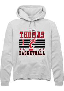 Day Day Thomas  Rally Cincinnati Bearcats Mens White NIL Striped Long Sleeve Hoodie