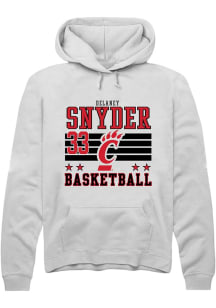 Delaney Snyder  Rally Cincinnati Bearcats Mens White NIL Striped Long Sleeve Hoodie