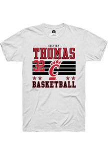 Destiny Thomas  Cincinnati Bearcats White Rally NIL Striped Short Sleeve T Shirt