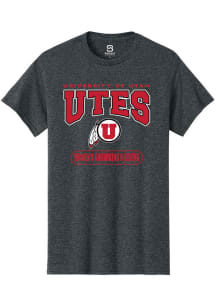 Summit Sportswear Utah Utes Charcoal Womens Swim and Dive Short Sleeve T Shirt