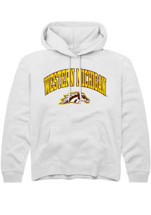 Summit Sportswear Western Michigan Broncos Youth White Arch Logo Long Sleeve Hoodie