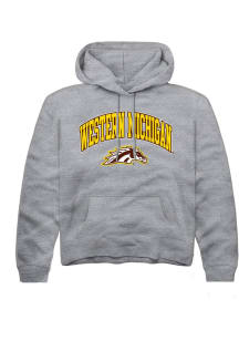 Summit Sportswear Western Michigan Broncos Youth Grey Arch Logo Long Sleeve Hoodie