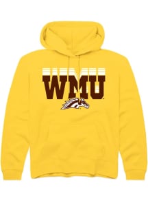 Summit Sportswear Western Michigan Broncos Youth Gold Repeat Long Sleeve Hoodie