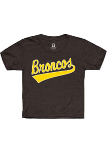Summit Sportswear Western Michigan Broncos Youth Brown Tail Short Sleeve T-Shirt