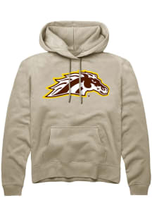 Summit Sportswear Western Michigan Broncos Mens Tan Primary Logo Long Sleeve Hoodie