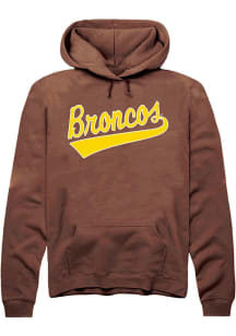 Summit Sportswear Western Michigan Broncos Mens Brown Tail Long Sleeve Hoodie