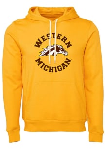 Summit Sportswear Western Michigan Broncos Mens Gold Circle Long Sleeve Hoodie