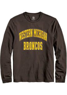 Summit Sportswear Western Michigan Broncos Brown Arch Stack Long Sleeve T Shirt