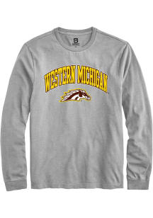 Summit Sportswear Western Michigan Broncos Grey Arch Logo Long Sleeve T Shirt