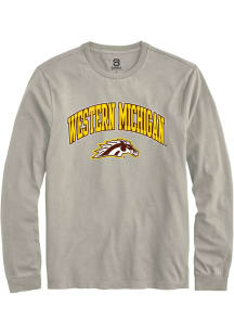 Summit Sportswear Western Michigan Broncos Tan Arch Logo Long Sleeve T Shirt