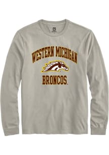 Summit Sportswear Western Michigan Broncos Tan Number 1 Neutral Long Sleeve T Shirt