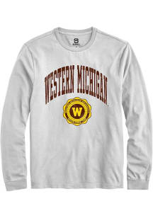 Summit Sportswear Western Michigan Broncos White Arch Seal Long Sleeve T Shirt