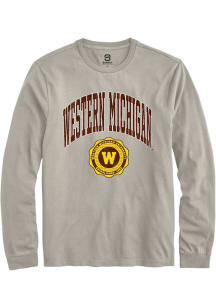 Summit Sportswear Western Michigan Broncos Tan Arch Seal Long Sleeve T Shirt