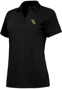 Antigua William & Mary Tribe Womens Black Tribute Short Sleeve Polo Shirt