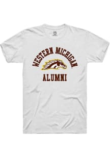 Summit Sportswear Western Michigan Broncos White Alumni Arch Short Sleeve T Shirt