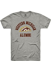 Summit Sportswear Western Michigan Broncos Grey Alumni Arch Short Sleeve T Shirt