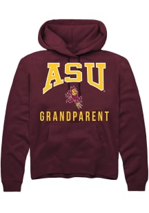 Summit Sportswear Arizona State Sun Devils Mens Maroon Grandparent Long Sleeve Hoodie