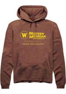 Summit Sportswear Western Michigan Broncos Mens Brown Merze Tate College Long Sleeve Hoodie