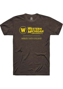 Summit Sportswear Western Michigan Broncos Brown Merze Tate College Short Sleeve T Shirt