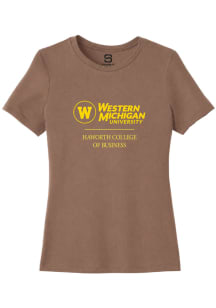 Summit Sportswear Western Michigan Broncos Womens Brown Haworth College of Business Short Sleeve T..