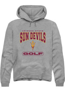 Summit Sportswear Arizona State Sun Devils Mens Grey Golf Long Sleeve Hoodie